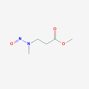 molecular formula C5H10N2O3 B013966 N-Nitroso-N-methyl-3-aminopropionic Acid, Methyl Ester CAS No. 383417-47-8