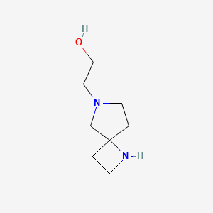 molecular formula C8H16N2O B13966007 2-(1,6-Diazaspiro[3.4]octan-6-yl)ethanol 