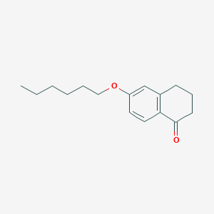 molecular formula C16H22O2 B1396601 6-(Hexyloxy)-3,4-dihydronaphthalen-1(2H)-one CAS No. 62324-94-1