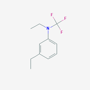 molecular formula C11H14F3N B13966015 N,3-diethyl-N-(trifluoromethyl)aniline 