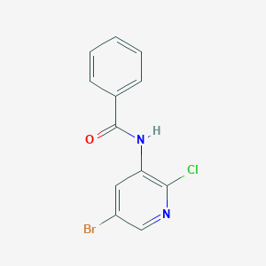 molecular formula C12H8BrClN2O B13966030 N-(5-bromo-2-chloropyridin-3-yl)benzamide 