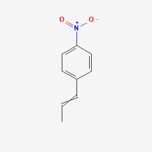 molecular formula C9H9NO2 B13966044 Benzene, 1-nitro-4-(1-propenyl)- CAS No. 25798-60-1