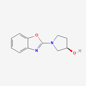 molecular formula C11H12N2O2 B13966050 (R)-1-(benzo[d]oxazol-2-yl)pyrrolidin-3-ol 