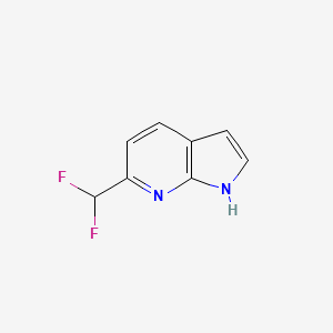 molecular formula C8H6F2N2 B13966065 1H-Pyrrolo[2,3-b]pyridine, 6-(difluoromethyl)- 