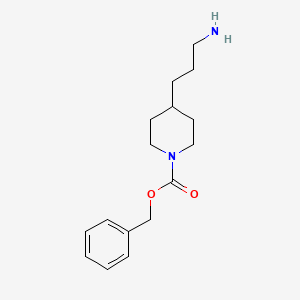 molecular formula C16H24N2O2 B13966106 Benzyl 4-(3-aminopropyl)piperidine-1-carboxylate 