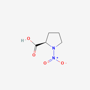molecular formula C5H8N2O4 B13966137 1-Nitro-D-proline CAS No. 64693-50-1