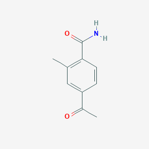molecular formula C10H11NO2 B1396616 4-Acetyl-2-methylbenzamide CAS No. 1095275-06-1