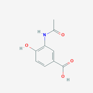 molecular formula C9H9NO4 B1396617 3-Acetamido-4-hydroxybenzoic acid CAS No. 91004-38-5