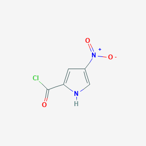 molecular formula C5H3ClN2O3 B13966211 4-Nitro-1H-pyrrole-2-carbonyl chloride CAS No. 28494-49-7
