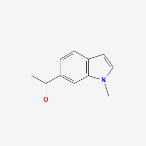 molecular formula C11H11NO B1396626 1-(1-methyl-1H-indol-6-yl)ethanone CAS No. 202584-26-7