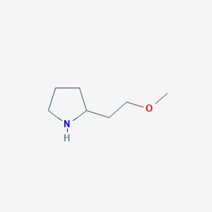 molecular formula C7H15NO B1396627 2-(2-Methoxyethyl)pyrrolidine CAS No. 933746-73-7