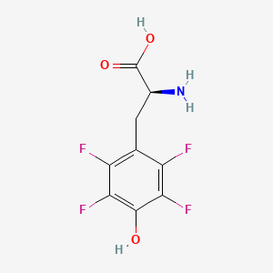 molecular formula C9H7F4NO3 B1396630 (2S)-2-amino-3-(2,3,5,6-tetrafluoro-4-hydroxyphenyl)propanoic acid CAS No. 157807-84-6