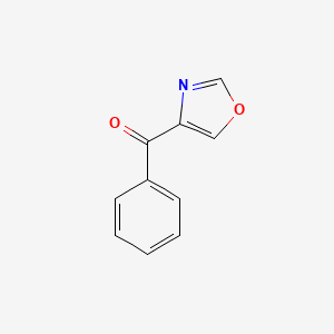 molecular formula C10H7NO2 B1396632 4-Benzoyl-1,3-oxazole CAS No. 128979-15-7