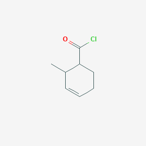 molecular formula C8H11ClO B13966330 2-Methylcyclohex-3-ene-1-carbonyl chloride CAS No. 32893-59-7