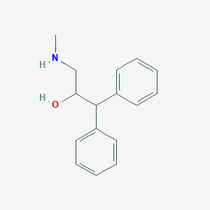 molecular formula C16H19NO B13966347 Alpha-[(methylamino)methyl]-beta-phenylbenzeneethanol 