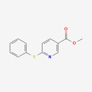 molecular formula C13H11NO2S B1396635 Methyl 6-(Phenylthio)nicotinate CAS No. 179057-13-7