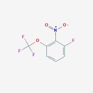 molecular formula C7H3F4NO3 B1396636 1-Fluoro-2-nitro-3-(trifluoromethoxy)benzene CAS No. 1404193-85-6