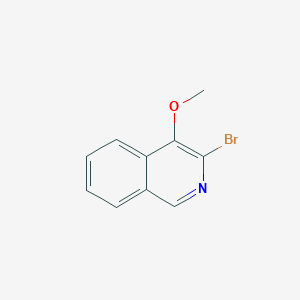 molecular formula C10H8BrNO B13966372 3-Bromo-4-methoxyisoquinoline CAS No. 86814-57-5