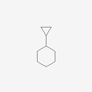 molecular formula C9H16 B13966373 Cyclohexane, cyclopropyl- CAS No. 32669-86-6