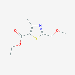 molecular formula C9H13NO3S B1396638 Ethyl 2-(Methoxymethyl)-4-methyl-1,3-thiazole-5-carboxylate CAS No. 136204-59-6