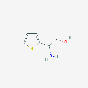 molecular formula C6H9NOS B1396640 [2-Hydroxy-1-(thiophen-2-YL)ethyl]amine CAS No. 171661-56-6
