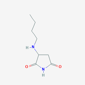molecular formula C8H14N2O2 B13966400 3-(Butylamino)pyrrolidine-2,5-dione 