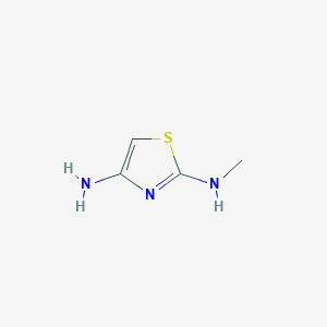 molecular formula C4H7N3S B1396653 N2-Methylthiazole-2,4-diamine CAS No. 1451391-91-5