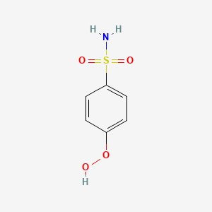 molecular formula C6H7NO4S B13966530 4-Hydroperoxybenzenesulfonamide CAS No. 165070-56-4