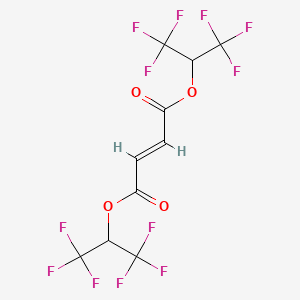 molecular formula C10H4F12O4 B13966533 Bis(1,1,1,2,3,3-hexafluoropropan-2-yl) but-2-enedioate CAS No. 24120-21-6