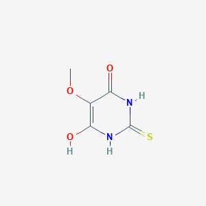 molecular formula C5H6N2O3S B1396657 2-巯基-5-甲氧基嘧啶-4,6-二醇 CAS No. 7421-45-6