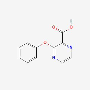 molecular formula C11H8N2O3 B1396658 3-Phenoxypyrazine-2-carboxylic acid CAS No. 1311278-31-5