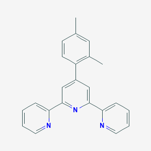 molecular formula C23H19N3 B139666 4-(2,4-Dimethylphenyl)-2,6-dipyridin-2-ylpyridine CAS No. 158014-69-8