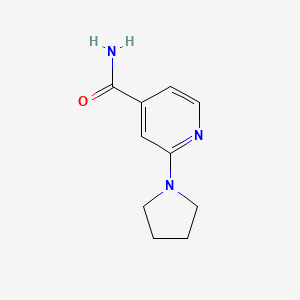 molecular formula C10H13N3O B1396660 2-(Pyrrolidin-1-yl)isonicotinamide CAS No. 1378457-21-6