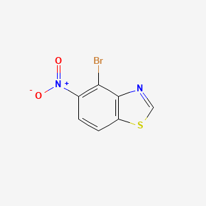 molecular formula C7H3BrN2O2S B1396661 4-Bromo-5-nitrobenzo[d]thiazole CAS No. 208458-74-6