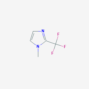 molecular formula C5H5F3N2 B13966615 1-Methyl-2-(trifluoromethyl)-1H-imidazole CAS No. 70631-94-6