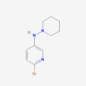 molecular formula C10H14BrN3 B1396663 6-bromo-N-(piperidin-1-yl)pyridin-3-amine CAS No. 1774897-16-3