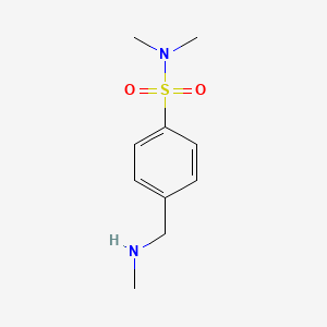 molecular formula C10H16N2O2S B1396665 N,N-dimethyl-4-methylaminomethyl-benzenesulfonamide CAS No. 150893-33-7