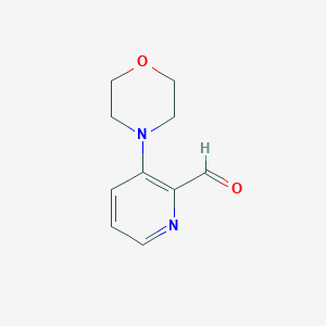 molecular formula C10H12N2O2 B1396668 3-Morpholinopicolinaldehyde CAS No. 1126370-00-0