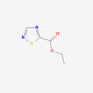 molecular formula C5H6N2O2S B1396672 1,2,4-噻二唑-5-羧酸乙酯 CAS No. 859536-28-0