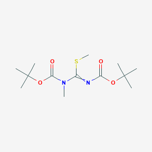 molecular formula C13H24N2O4S B1396676 1,3-Di-(tert-butoxycarbonyl)-1,2-dimethyl-isothiourea CAS No. 215175-55-6