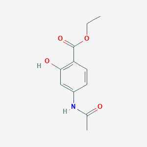 molecular formula C11H13NO4 B13966762 Ethyl 4-acetamidosalicylate CAS No. 22776-13-2