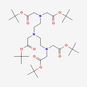 molecular formula C34H63N3O10 B1396678 Tetra-tert-butyl 2,2',2'',2'''-((((2-(tert-butoxy)-2-oxoethyl)-azanediyl)bis(ethane-2,1-diyl))bis(azanetriyl))tetraacetate CAS No. 280563-33-9