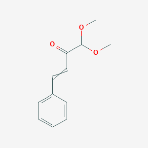 molecular formula C12H14O3 B1396680 3-Buten-2-one, 1,1-dimethoxy-4-phenyl- CAS No. 76504-50-2