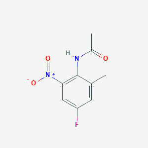 molecular formula C9H9FN2O3 B1396682 N-(4-fluoro-2-methyl-6-nitrophenyl)acetamide CAS No. 159020-73-2