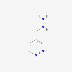 molecular formula C5H8N4 B1396684 4-(Hydrazinylmethyl)pyridazine CAS No. 1363380-98-6