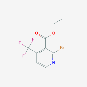 molecular formula C9H7BrF3NO2 B1396686 Ethyl 2-bromo-4-(trifluoromethyl)nicotinate CAS No. 1227593-71-6
