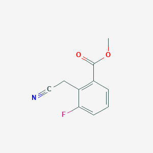 molecular formula C10H8FNO2 B1396690 Methyl 2-(cyanomethyl)-3-fluorobenzoate CAS No. 230301-82-3