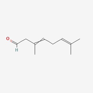 molecular formula C10H16O B13966931 3,7-Dimethyl-3,6-octadienal CAS No. 55722-59-3