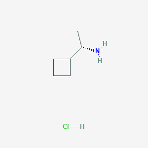 molecular formula C6H14ClN B1396694 (1S)-1-环丁基乙胺盐酸盐 CAS No. 1355969-30-0