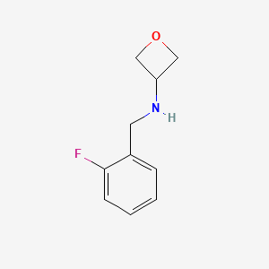 molecular formula C10H12FNO B1396695 N-(2-Fluorobenzyl)oxetan-3-amine CAS No. 1340533-08-5